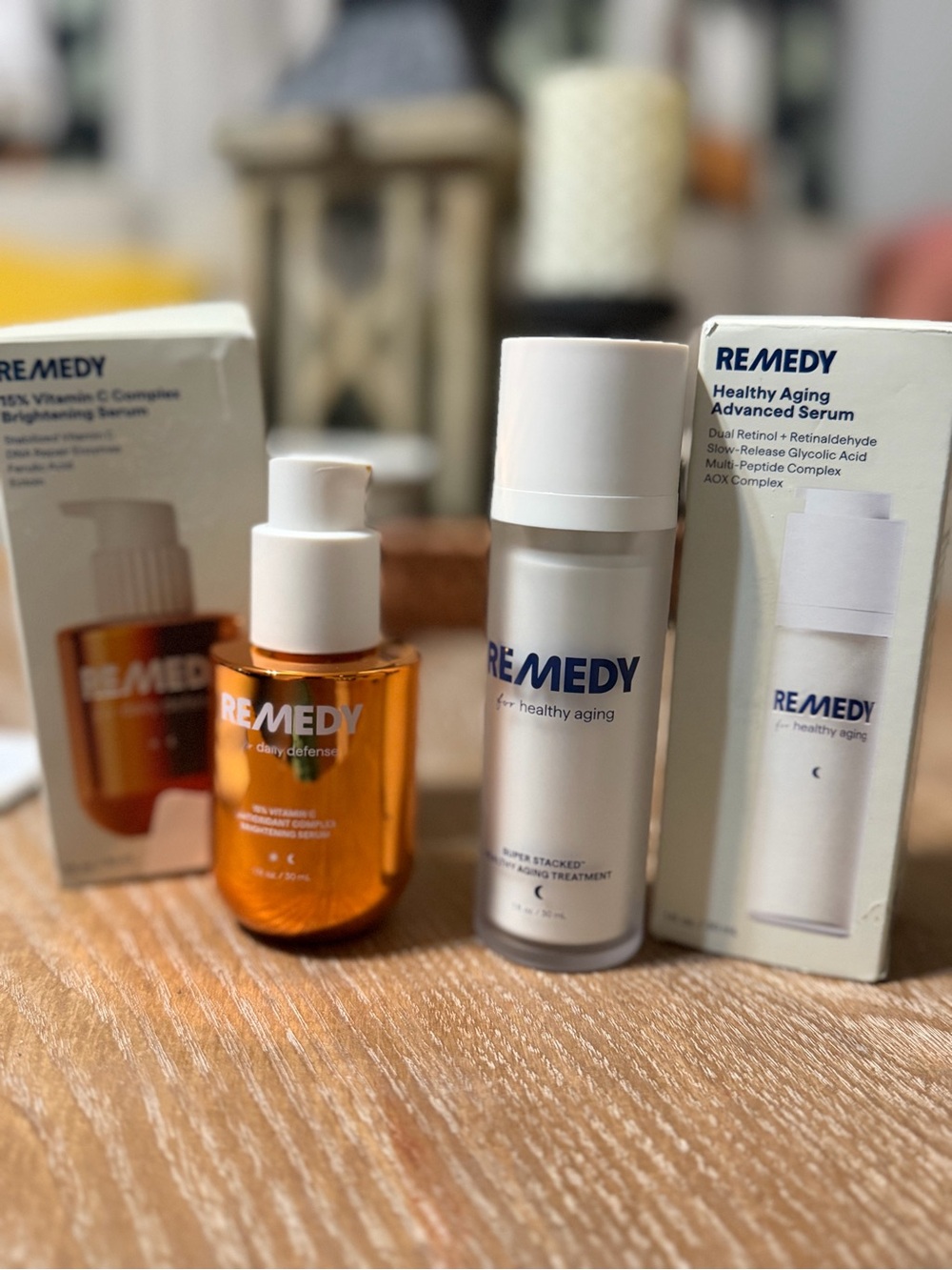 REMEDY BUNDLE- Healthy Aging Adv Serum & 15% Vitamin C Serum RV:$64!